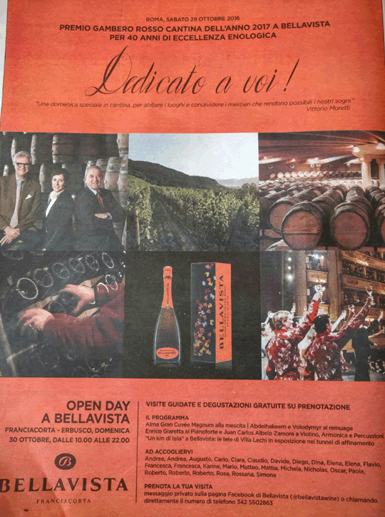Dedicato a Voi a Erbusco