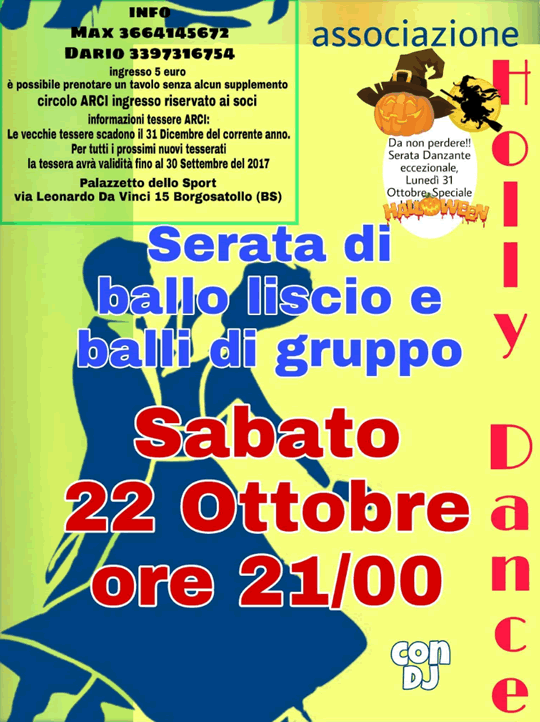 Serata di Ballo Liscio e Balli di Gruppo a Borgosatollo