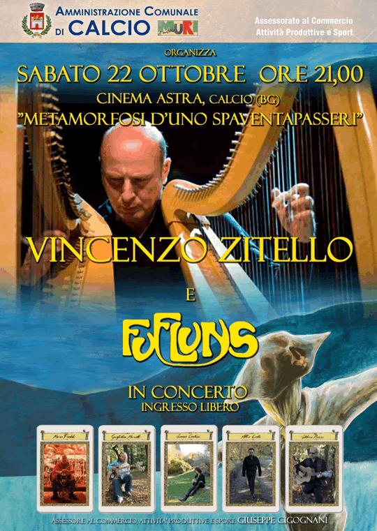 Vincenzo Zitello e FuFluns in Concerto a Calcio (BG)