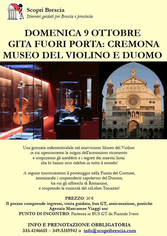 Visita al Museo del Violino e Duomo a Cremona 