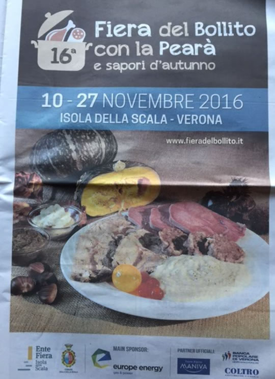 16 Fiera del Bollito con la Pearà a Isola della Scala VR