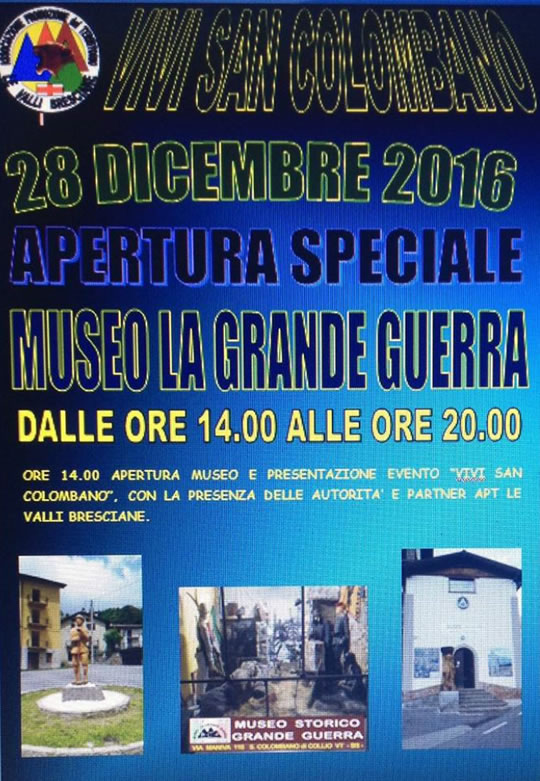 Apertura Speciale Museo La Grande Guerra