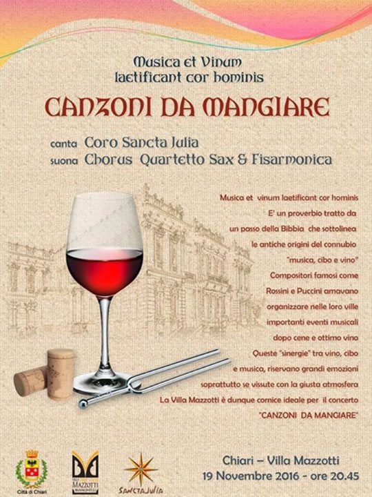 Canzoni da mangiare a Chiari