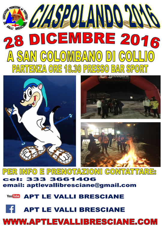 Ciaspolando 2016 a San Colombano di Collio
