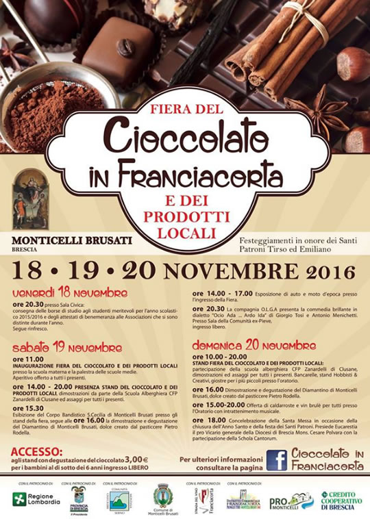 Cioccolato in Franciacorta a Monticelli Brusati