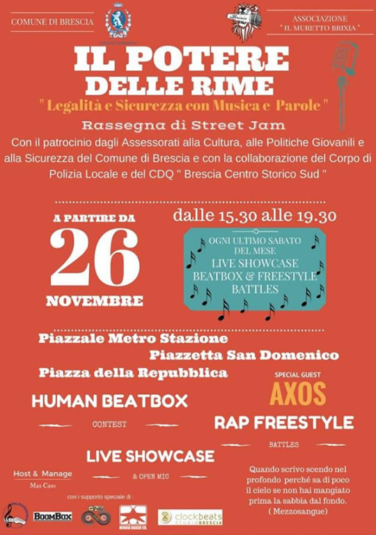 Il Potere delle Rime a Brescia