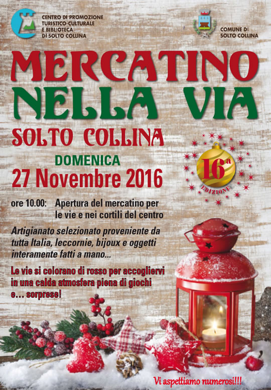 Mercatino nella Via a Solto Collina
