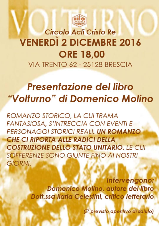 Presentazione del Libro Volturno a Brescia 