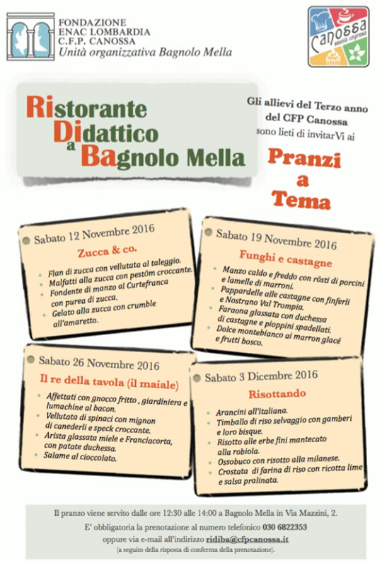 Ristorante Didattico a Bagnolo Mella