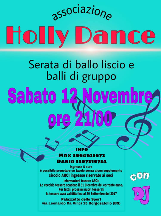 Serata di Ballo Liscio e Balli di Gruppo a Borgosatollo