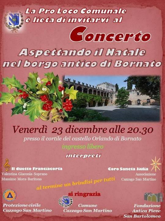 Aspettando il Natale nel Borgo antico di Bornato