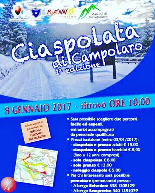Ciaspolata di Campolaro a Bienno