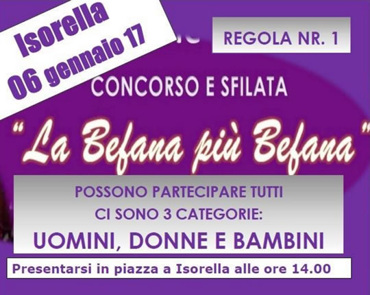 La Befana più Befana a Isorella