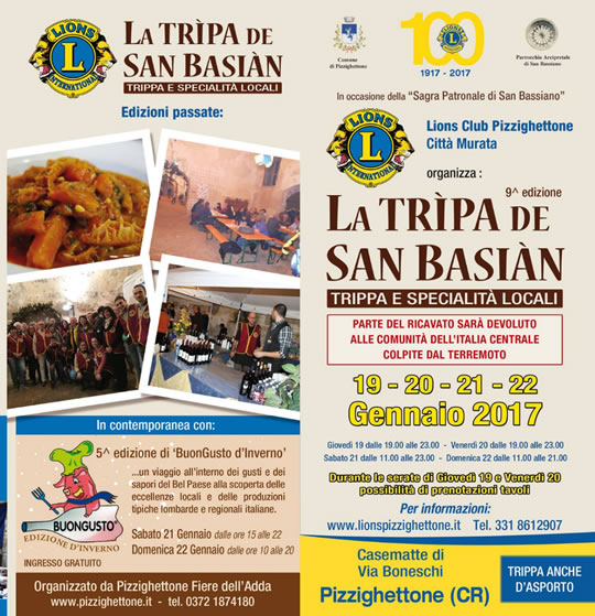 La Tripa de San Baian a Pizzighettone CR