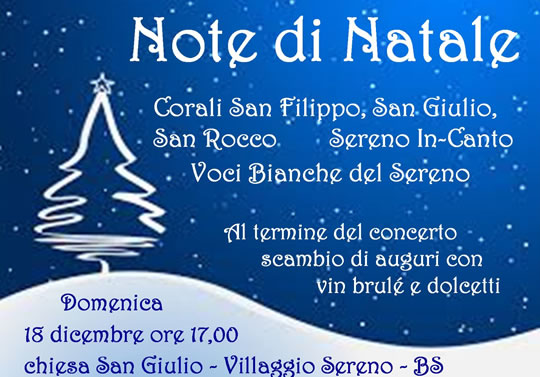 Natale in Musica a Brescia - Villaggio Sereno