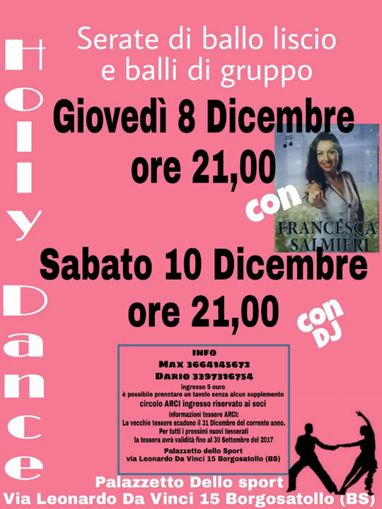 Serate di Ballo Liscio e Balli di Gruppo a Borgosatollo