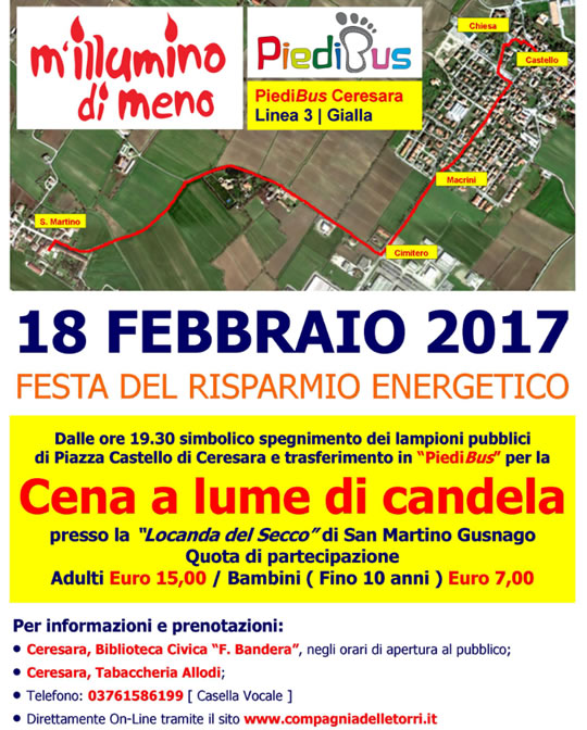 M'Illumino di Meno a Ceresara MN