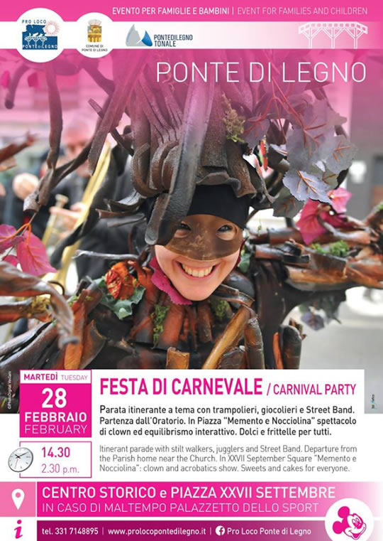 Festa di Carnevale a Ponte di Legno 