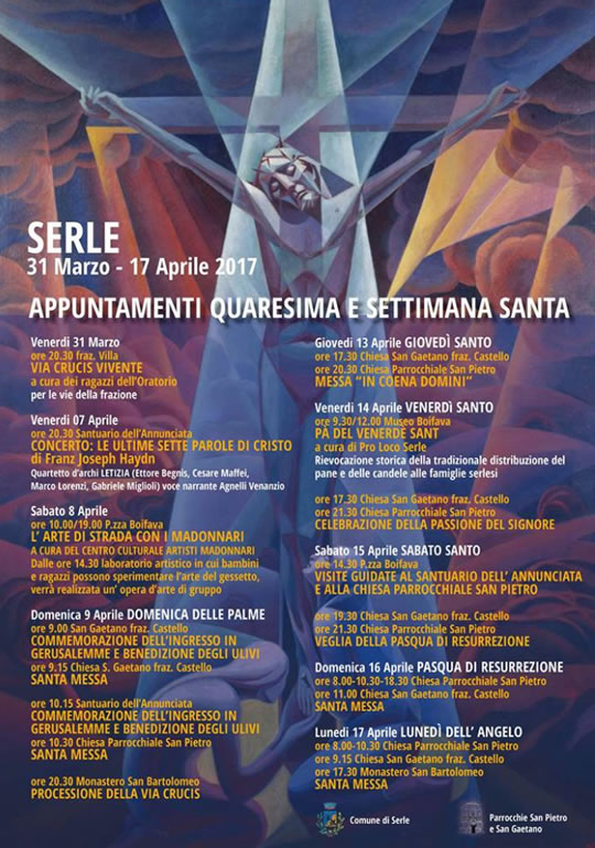 Appuntamenti Quaresima e Settimana Santa a Serle