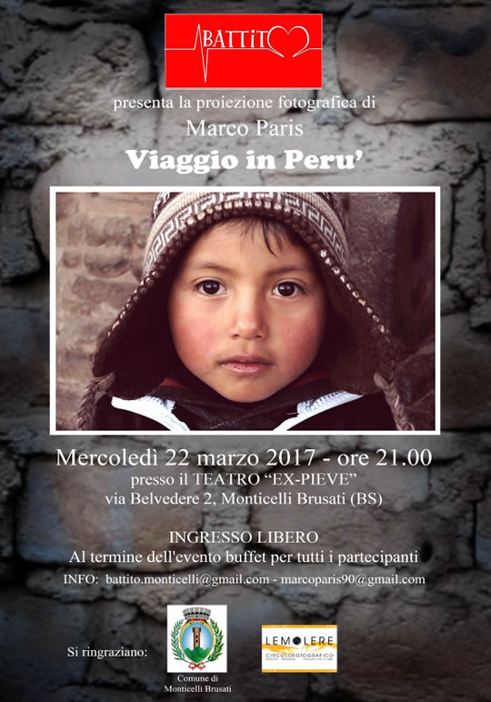 Incontro con il giovane fotografo Marco Paris a Monticelli Brusati