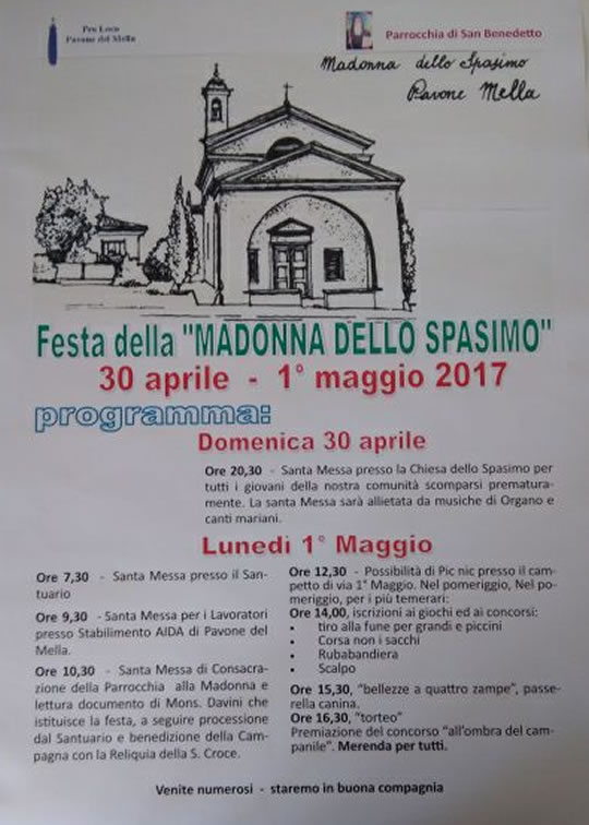 Festa della Madonna dello Spasimo a Pavone Mella