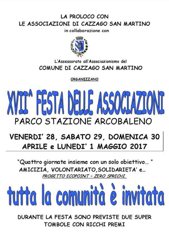 Festa delle Associazioni a Cazzago San Martino