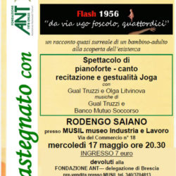 Spettacolo di Pianoforte-canto recitazione e gestualità Joga a Rodengo Saiano