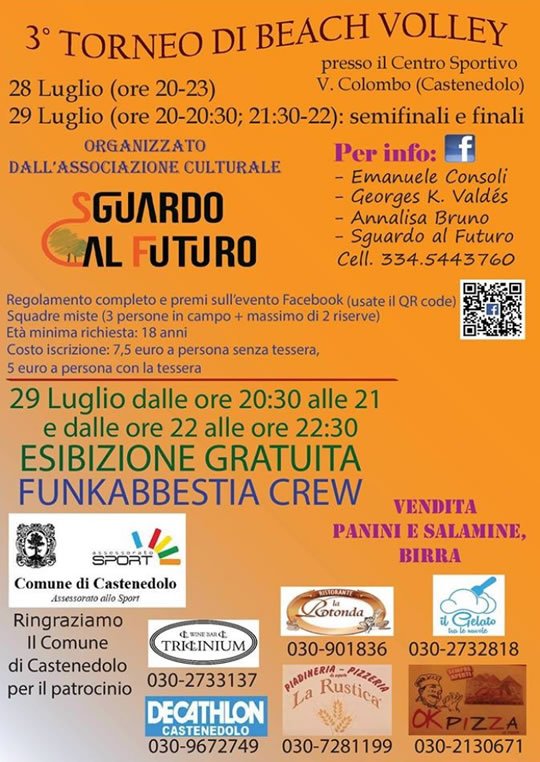 Festa/Torneo di beach volley a Castenedolo
