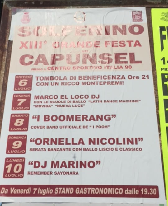 Grande Festa del Capunsel di Solferino