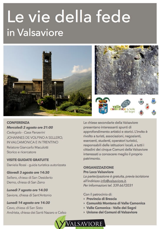 Le Vie della Fede in Valsaviore