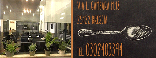 banner ristorante binario a Brescia