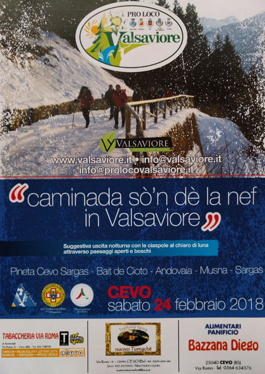 Caminada sò'n dè la nef in Valsaviore