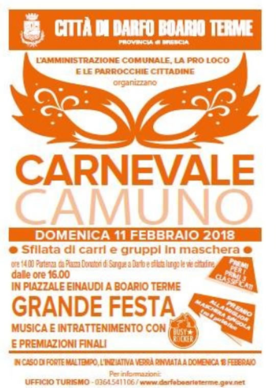 Carnevale Camuno a Darfo Boario Terme 