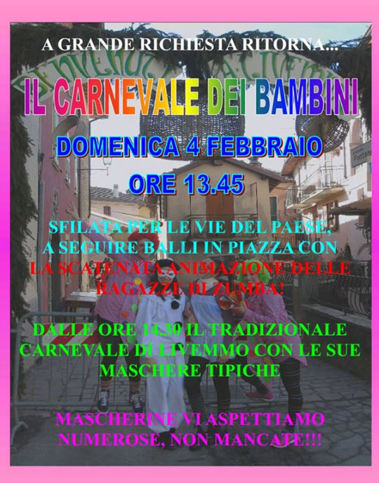 Il Carnevale dei Bambini a Livemmo