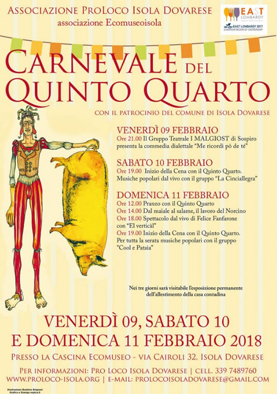 Carmevale del Quinto Quarto a Isola Dovarese 