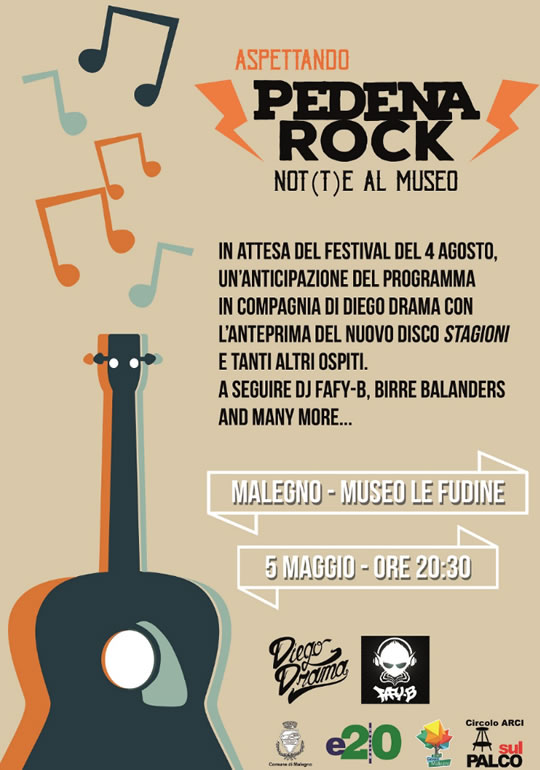 Aspettando Pedena Rock: No(t)te al Museo a Malegno