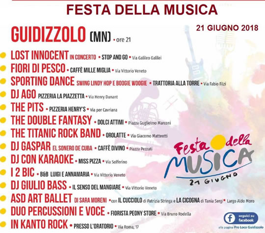 Festa della Musica a Guidizzolo MN
