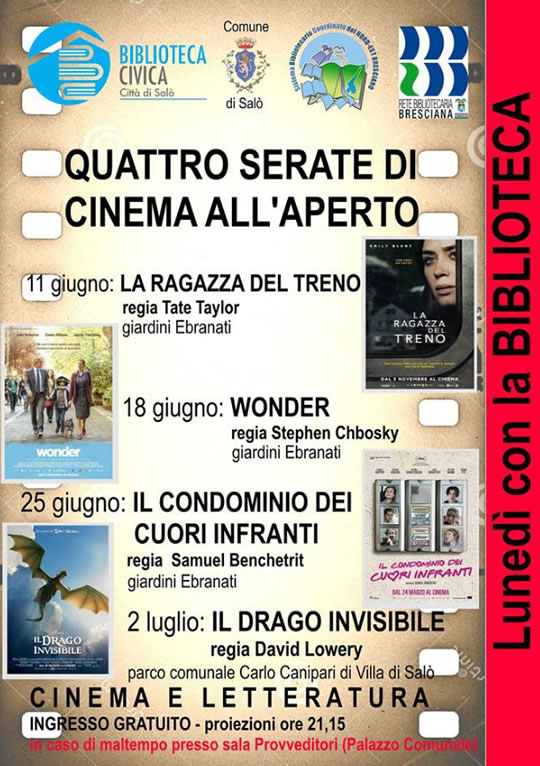 Quattro Serate di Cinema all'Aperto a Salò
