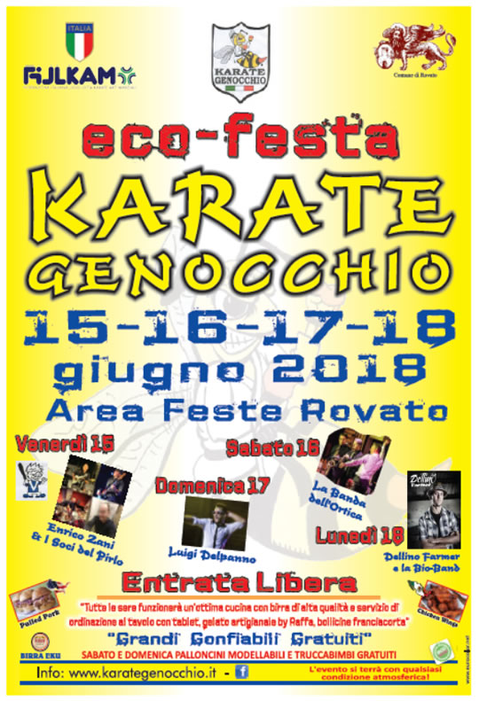 Eco-festa Karate Genocchio a Rovato