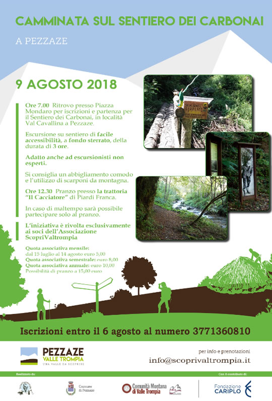 Camminata sul Sentiero dei Carbonai a Pezzaze