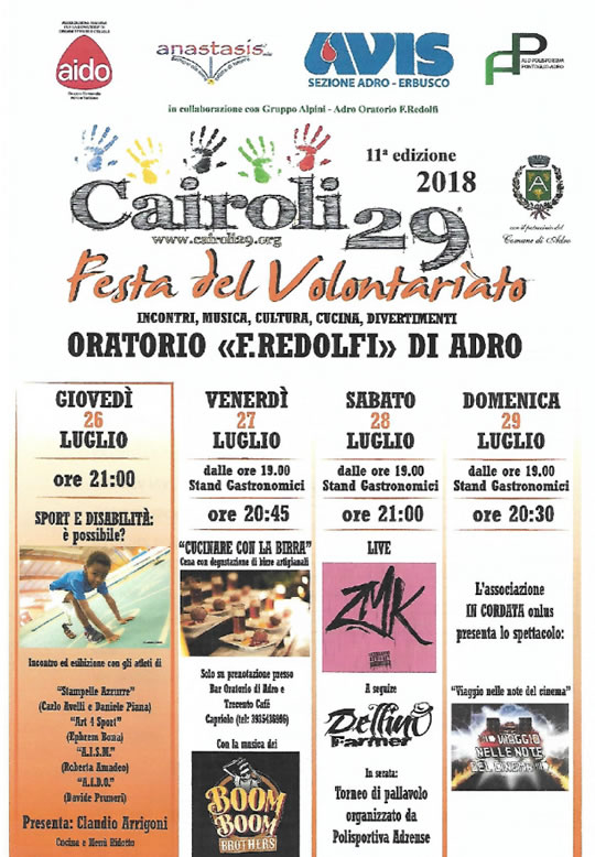 Festa Cairoli 29 Adro