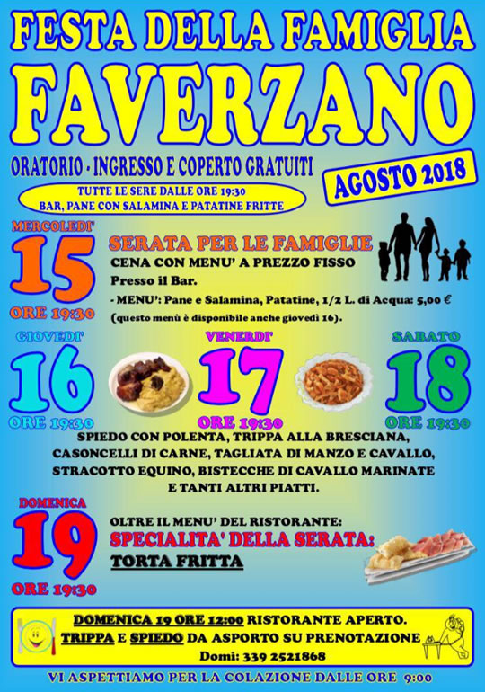 Festa della Famiglia a Faverzano 