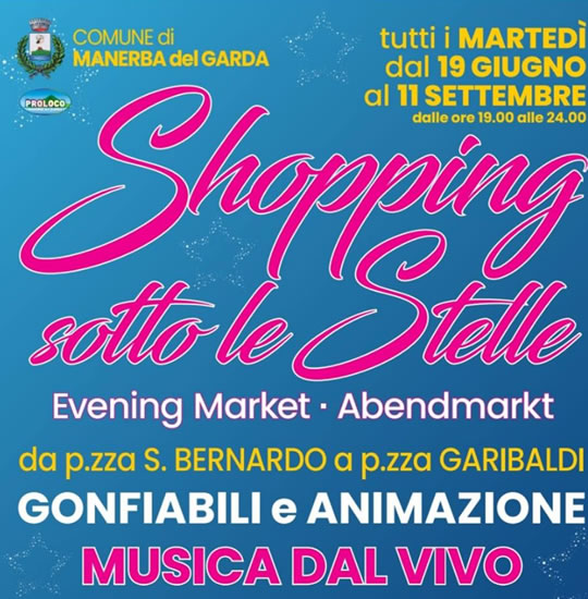 Shopping Sotto le Stelle a Manerba del Garda