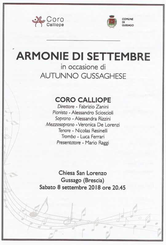 Armonie di Settembre a Gussago