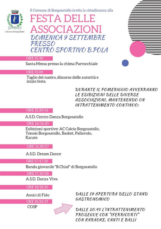Festa delle Associazioni a Borgosatollo