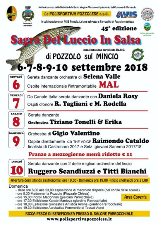 Sagra del Luccio in Salsa a Pozzolo sul Mincio MN