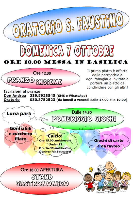 Festa dell'oratorio di San Faustino a Brescia