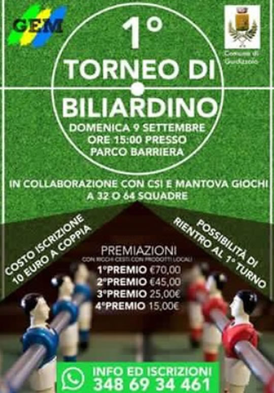 Torneo di Biliardino a Guidizzolo