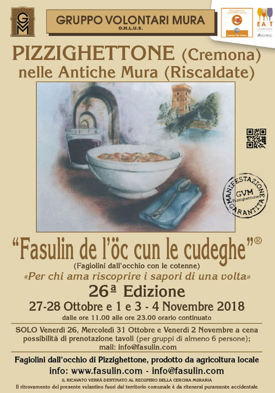 26° Fasulin de l’oc cun le cudeghe a Pizzighettone CR