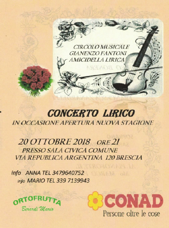 Concerto Lirico a Brescia